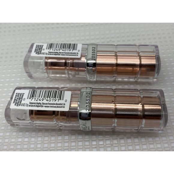 Lot of 2 - LOREAL COLOUR RICHE Plump & Shine Lipstick 109 Blue Mint Plump - Picture 3 of 6